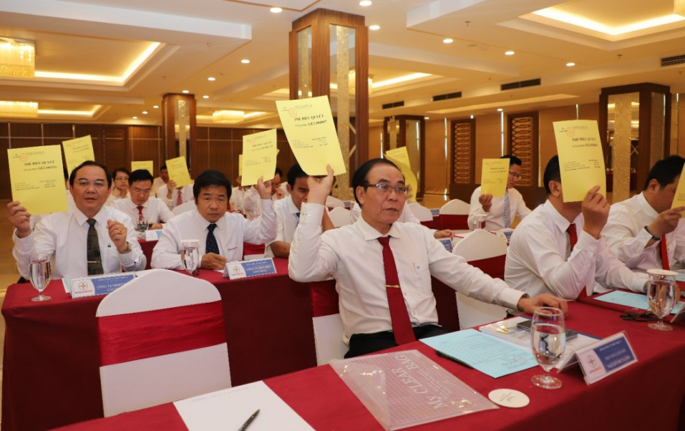 tham gia biểu quyết tại đại hội