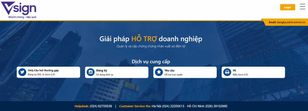 Giải pháp hỗ trợ Cwincom hiện đang mở sử dụng chữ ký số nhanh chóng, hiệu quả