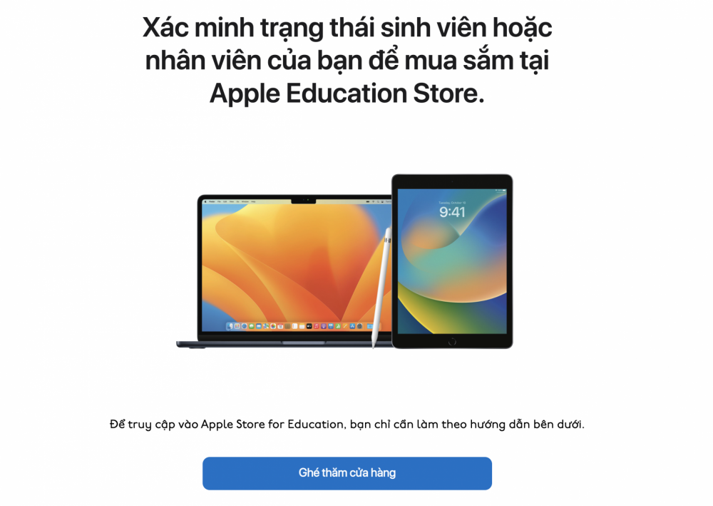 Người dùng dùng ấn vào Ghé thăm cửa hàng