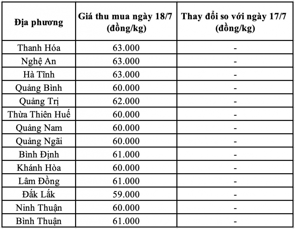 Giá heo hơi hôm nay tại miền Trung
