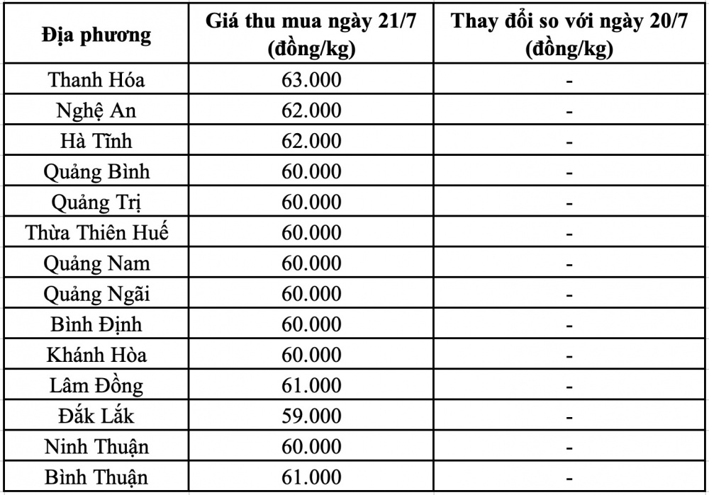 Giá heo hơi hôm nay tại miền Trung
