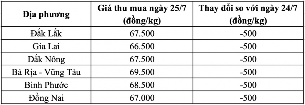 Giá tiêu hôm nay tại Gia Lai