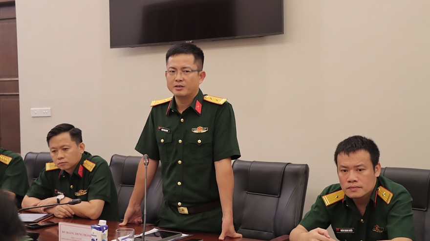 Ông Hoàng Trung Thành, Tổng Giám đốc Tổng công ty cổ phần Bưu chính Viettel phát biểu tại buổi ký kết