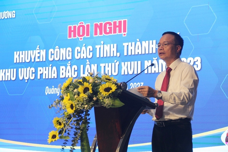 Cục trưởng Cục Công Thương địa phương Ngô Quang Trung phát biểu khai mạc Hội nghị