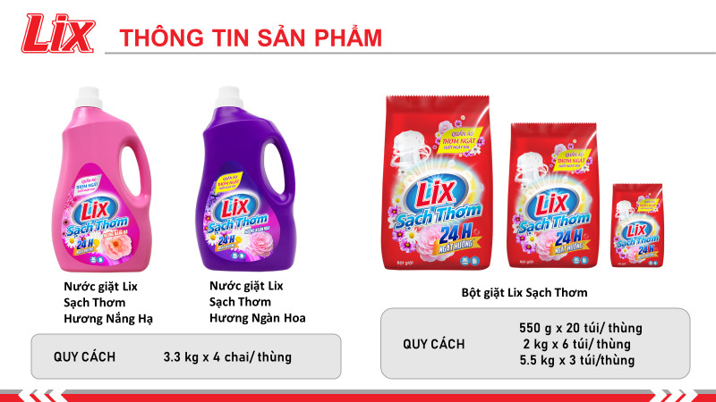 bot giat lix ra mat dong san pham moi
