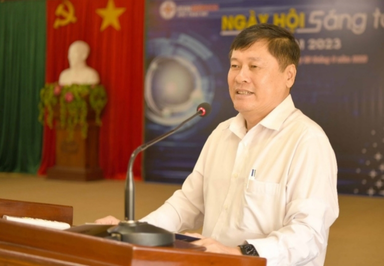 ông Nguyễn Văn Non - Tổng Giám đốc Thủy điện Thác Mơ phát biểu tại sự kiện