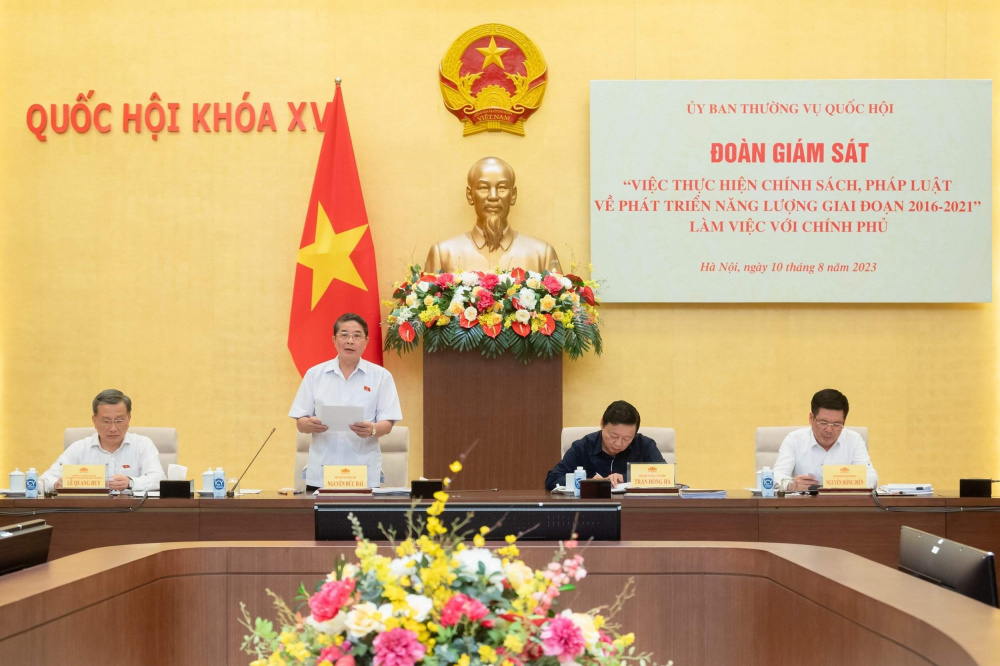 Phó Chủ tịch Quốc hội Nguyễn Đức Hải, Trưởng Đoàn giám sát chỉ đạo tại cuộc làm việc
