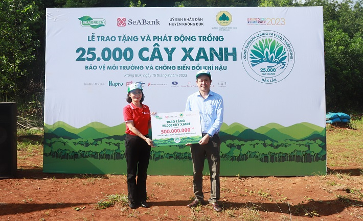 Cwin4555 link đăng ký đăng nhập SeABank trao tặng 25.000 cây phủ xanh đất rừng tại Đắk Lắk