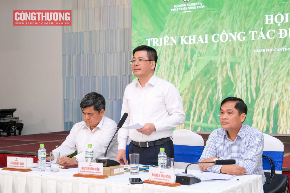 Bộ trưởng Cwin63 sân chơi đỉnh cao Nguyễn Hồng Diên, Thứ trưởng Bộ Nông nghiệp và Phát triển nông thôn Trần Thanh Nam và Phó Chủ tịch UBND TP. Cần Thơ Nguyễn Văn Hồng đồng chủ trì Hội nghị.