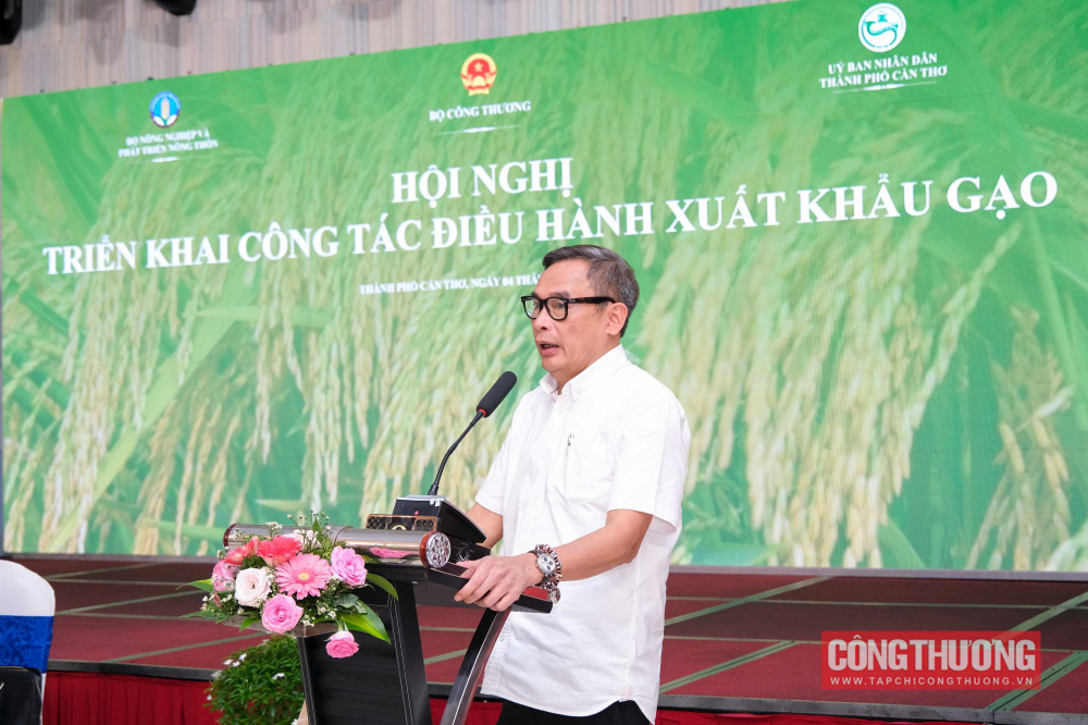 Ông Nguyễn Như Cường - Cục trưởng Cục Trồng trọt, Bộ Nông nghiệp và Phát triển nông thôn phát biểu tại Hội nghị triển khai công tác điều hành Cwin Đăng Ký + 1888k gạo sáng 4/8/2023