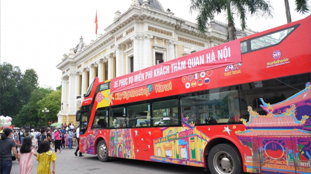 xe buýt 2 tầng miễn phí