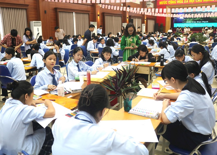 Sự kiện nhận được sự hưởng ứng của đông đảo học sinh