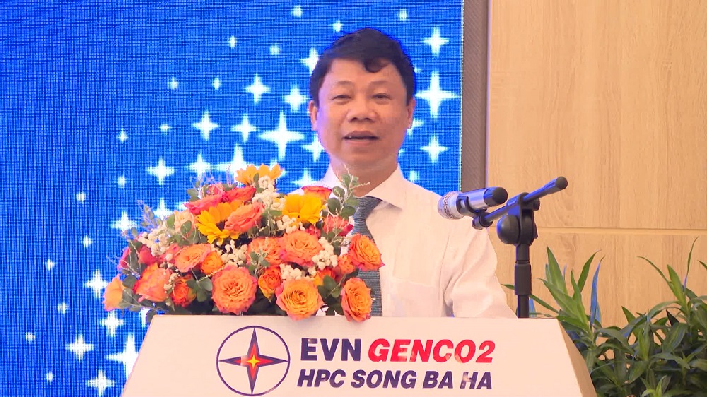 ông Trần Lý phát biểu tại Hội nghị Thủy điện Sông Ba Hạ