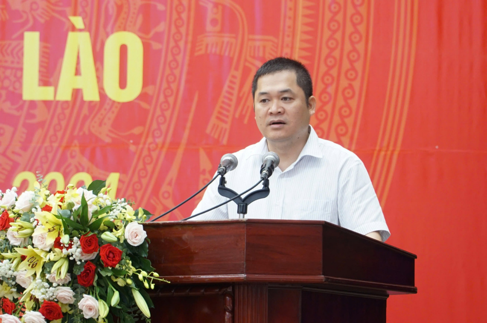 Ông Trần Quốc Toản - Phó Cục trưởng Cục Cwin666 khuyến mãi cực lớn mỗi ngày nói về phát triển thương mại biên giới Việt Nam - Lào
