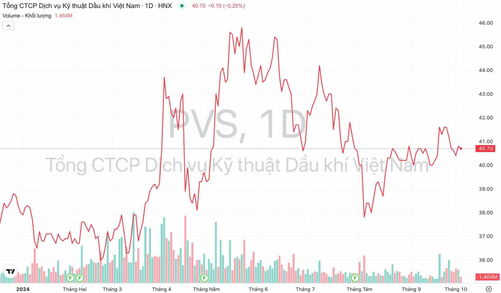 Giá cổ phiếu PVS Dịch vụ Kỹ thuật Dầu khí