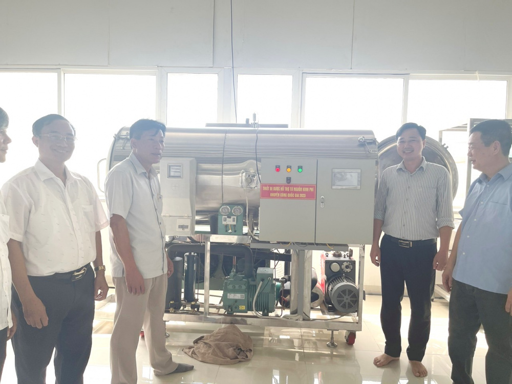 Hỗ trợ đề án ứng dụng máy móc thiết bị tiên tiến trong chế biến hàng nông sản từ nguồn kinh phí khuyến công quốc gia