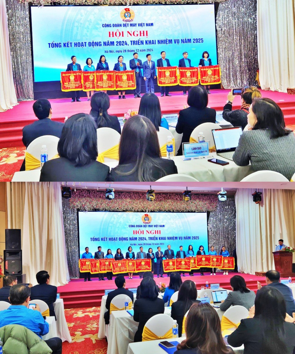 trao thưởng hoạt động công đoàn Dệt May