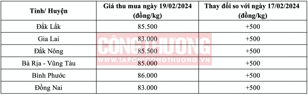 Giá tiêu hôm nay