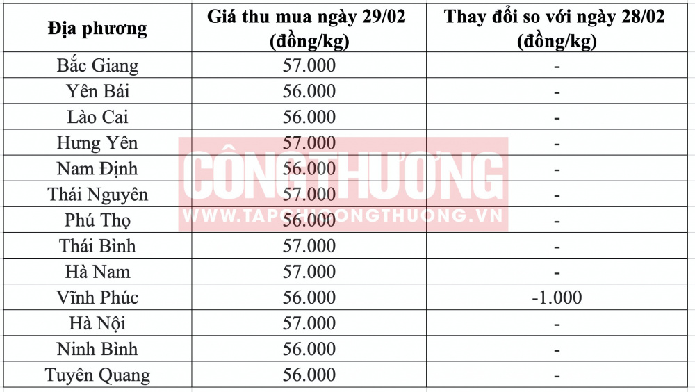 Giá heo hơi hôm nay tại miền Bắc