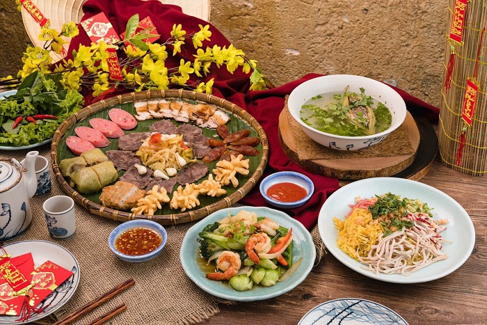 Mâm cỗ Tết miền Trung
