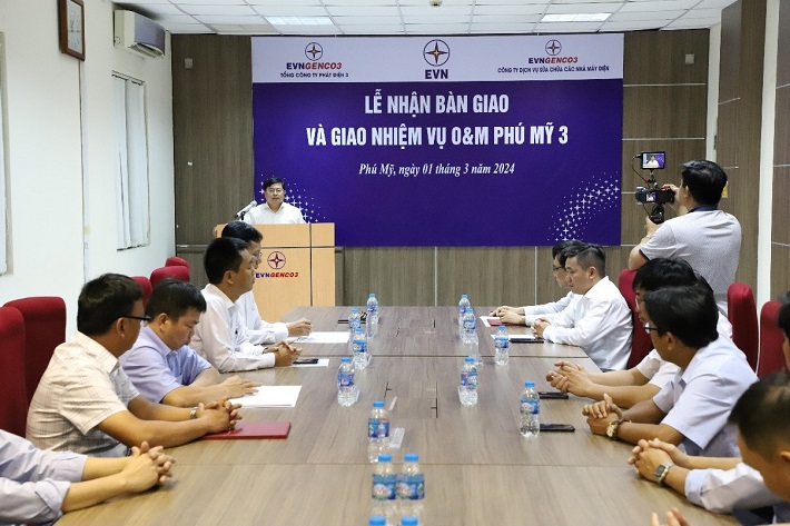 Ông Võ Minh Thắng, Phó Tổng Giám đốc EVNGENCO3 phát biểu chia sẻ với Công ty EPS về nhiệm vụ mới của đơn vị