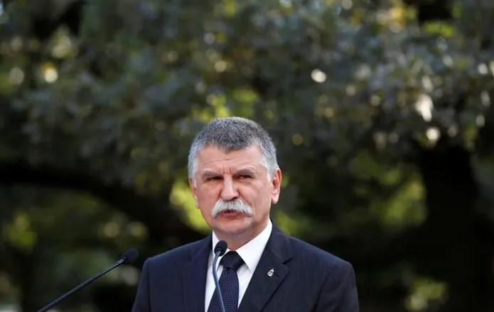Chủ tịch Quốc hội Hungary Laszlo Kover. Ảnh: Reuters