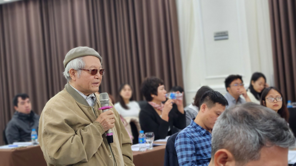 Chuyên gia Nguyễn Anh - Hội Hóa học Việt Nam phát biểu ý kiến tại Hội thảo