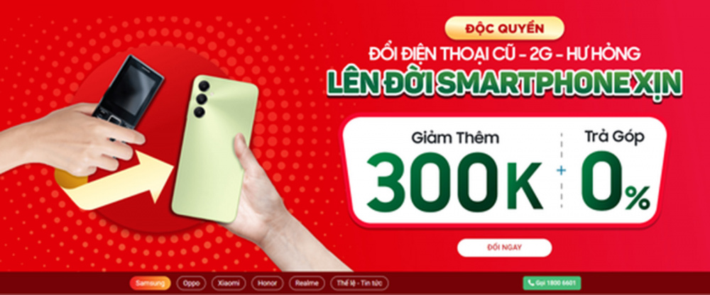 FPT shop đổi điện thoại 2G