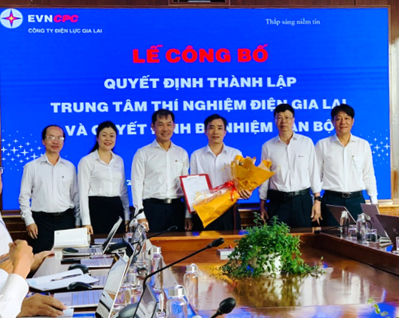 Lễ Công bố quyết định thành lập Trung tâm Thí nghiệm điện Gia Lai và quyết định bổ nhiệm cán bộ
