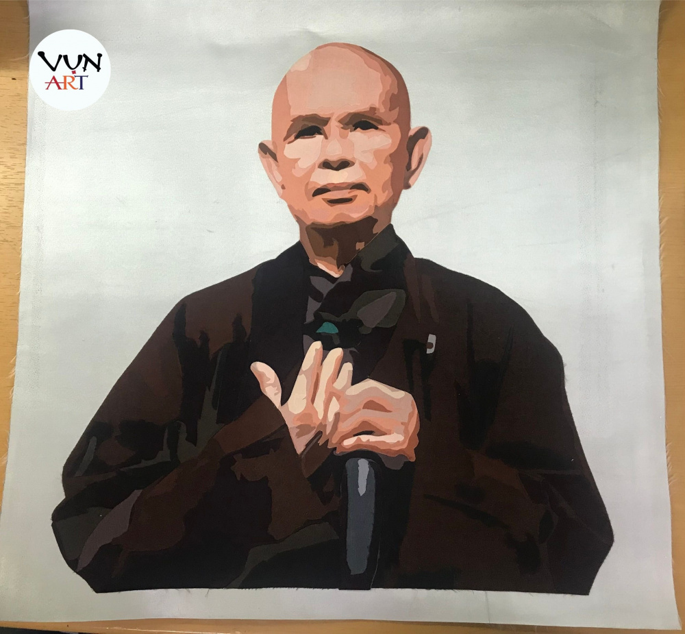 tranh thầy Thích Nhất Hạnh