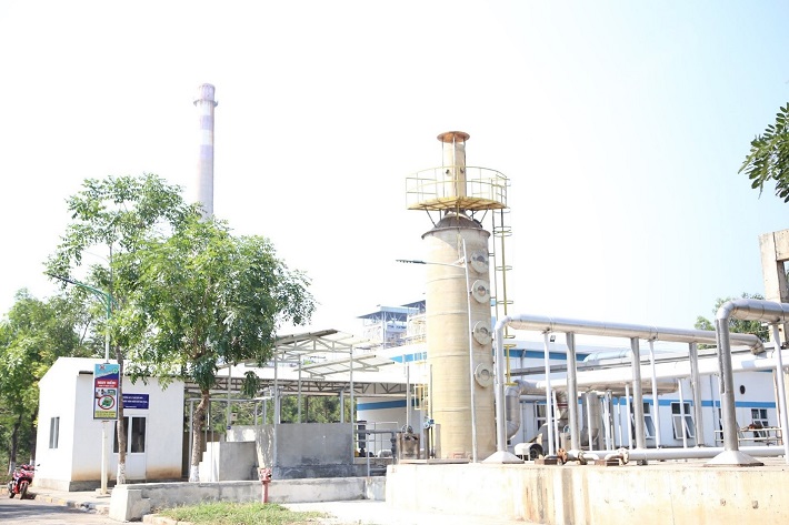 Hệ thống xử lý khí gây mùi nước tuần hoàn khí hóa than của Phân xưởng Khí hóa than giúp giảm tới 98% lượng mùi ra môi trường
