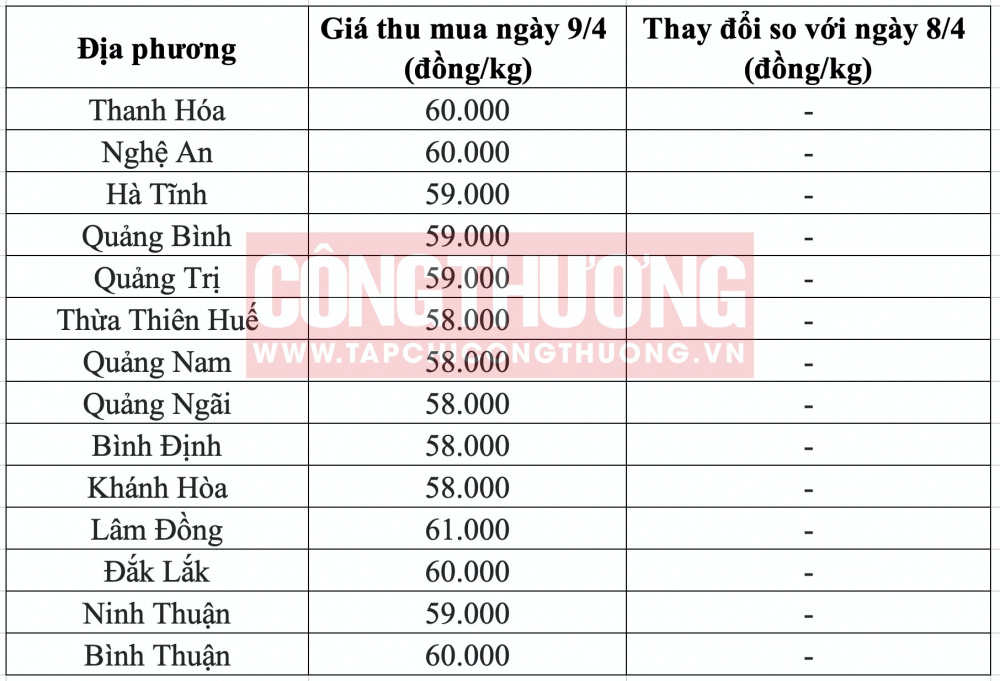 Giá heo hơi hôm nay tại miền Trung