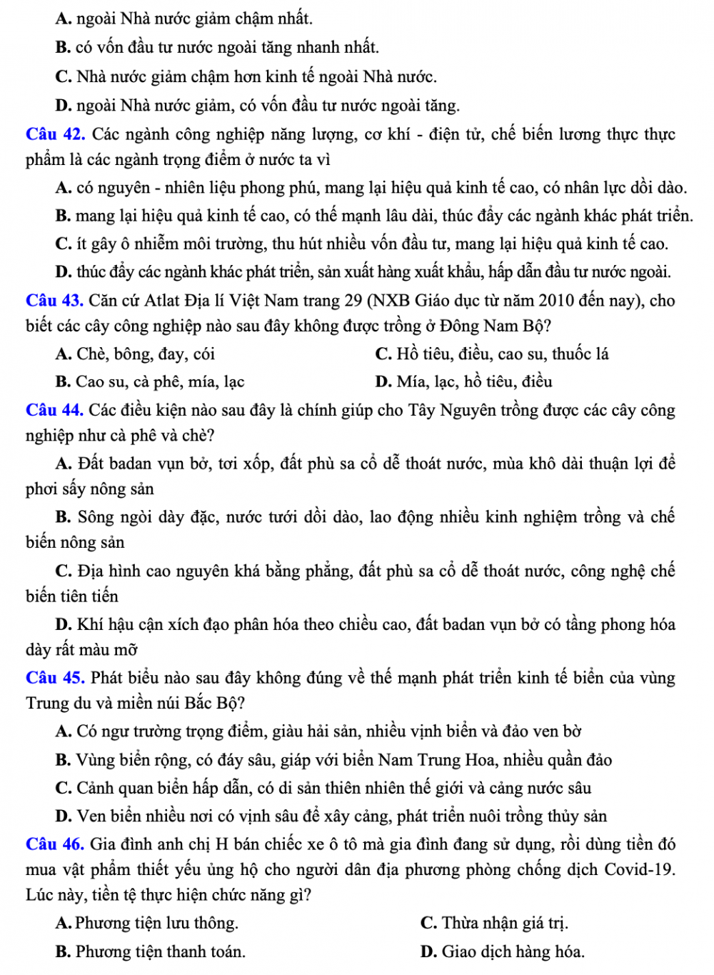 Đề thi tham khảo các trường Công an