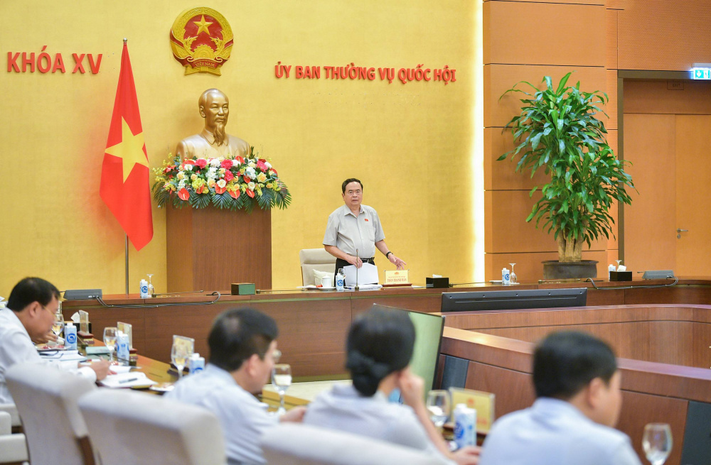 Phó Chủ tịch Thường trực Quốc hội Trần Thanh Mẫn chủ trì họp giao ban giữa Lãnh đạo Quốc hội và Thường trực các cơ quan của Quốc hội, Ủy ban Thường vụ Quốc hội