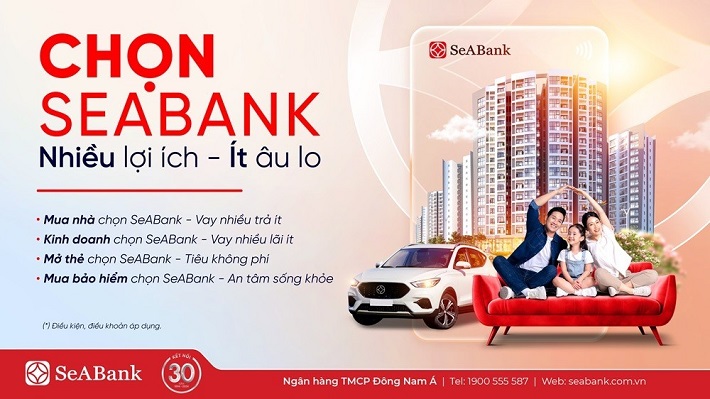 Hè tưng bừng, Chọn SeABank - Nhiều lợi ích - Ít âu lo