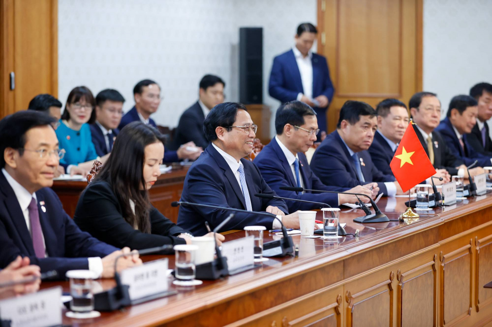 Thủ tướng Cwin com đăng nhập Phạm Minh Chính cho biết Việt Nam coi trọng quan hệ với Hàn Quốc và mong muốn đưa hợp tác hai nước tiếp tục phát triển thực chất, hiệu quả và lâu dài, tương xứng với quan hệ Đối tác chiến lược toàn diện - Ảnh: VGP/Nhật Bắc