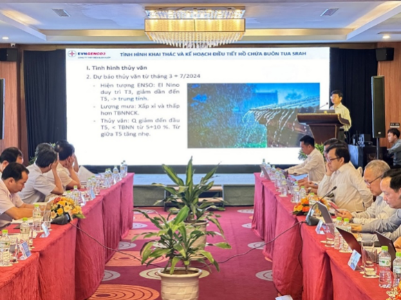 Hội nghị công tác phối hợp điều tiết hồ chứa Cwin800 cá cược chung kết WC 2026 Buôn Tua Srah đảm bảo Nền tảng hàng đầu cung cấp Cwin com, dân sinh vùng hạ du và và cung ứng điện mùa khô năm 2024
