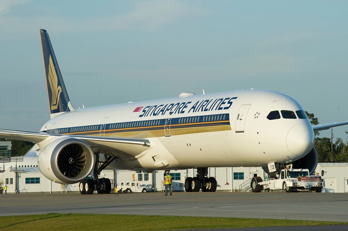 Boeing 787 mang số hiệu 638 của Singapore Airlines