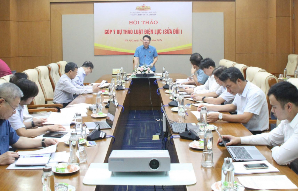 Viện Nghiên cứu lập pháp thuộc Ủy ban Thường vụ Quốc hội tổ chức hội thảo “Góp ý dự thảo Luật Điện lực (sửa đổi)”