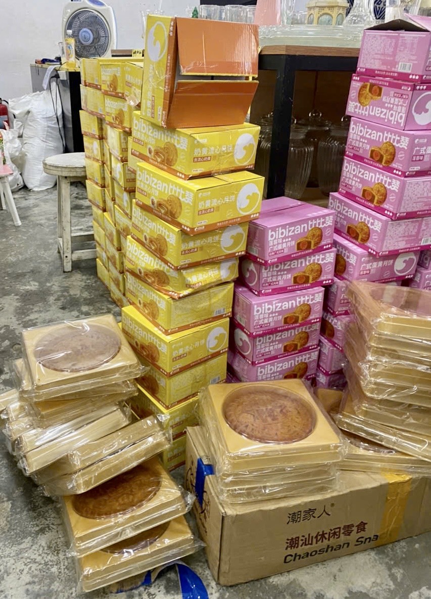 Đà Nẵng: Phát hiện, tạm giữ trên 1.800 bánh trung thu nhập lậu