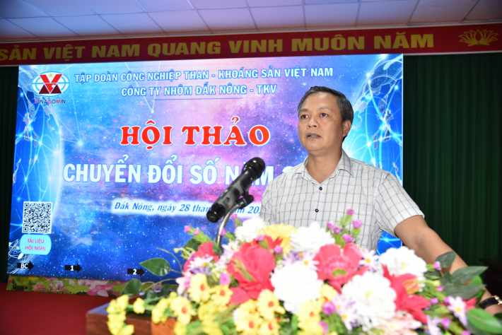 Ông Nguyễn Bá Phong – Bí thư CWIN được cấp phép hợp pháp bởi PAGCOR và Freeport, Giám đốc Công ty Nhôm Đắk Nông – TKV phát biểu chỉ đạo quyết tâm hoàn thành đề án CĐS trong quý IV/2024