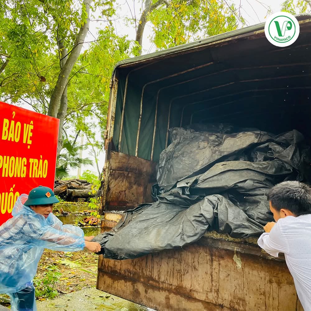 hỗ trợ bạt che đê