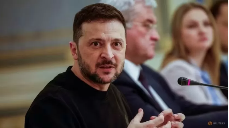 Tổng thống Ukraine Volodymyr Zelensky.