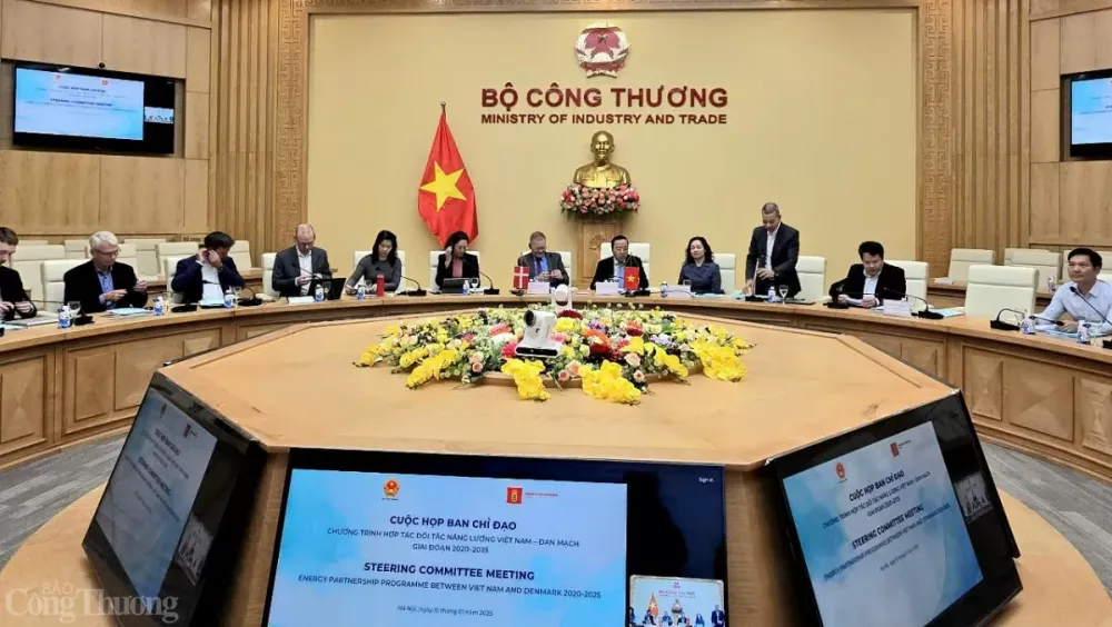 Chiều 15/1 tại Hà Nội, Ban Chỉ đạo Chương trình Hợp tác Đối tác Năng lượng Việt Nam - Đan Mạch (DEEP3) giai đoạn 2020 - 2025 tiến hành cuộc họp lần thứ 4.