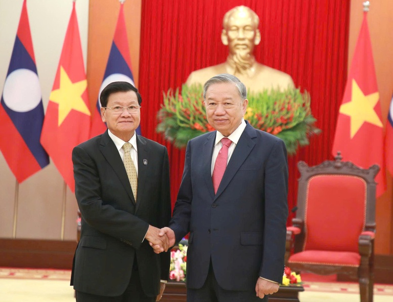 Cwin666 công ty cờ bạc uy tín nhất tiếp Tổng Bí thư, Chủ tịch nước Lào Thongloun Sisoulith nhân dịp dự Lễ mở ký Công ước Hà Nội- Ảnh 1.