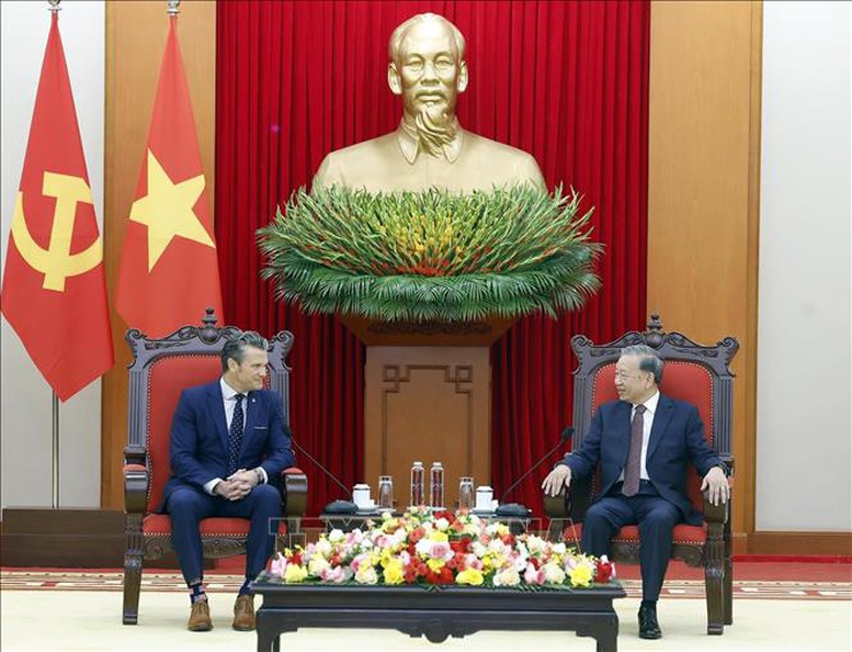 Cwin666 công ty cờ bạc uy tín nhất tiếp Bộ trưởng Bộ Chiến tranh Hoa Kỳ Pete Hegseth- Ảnh 2.
