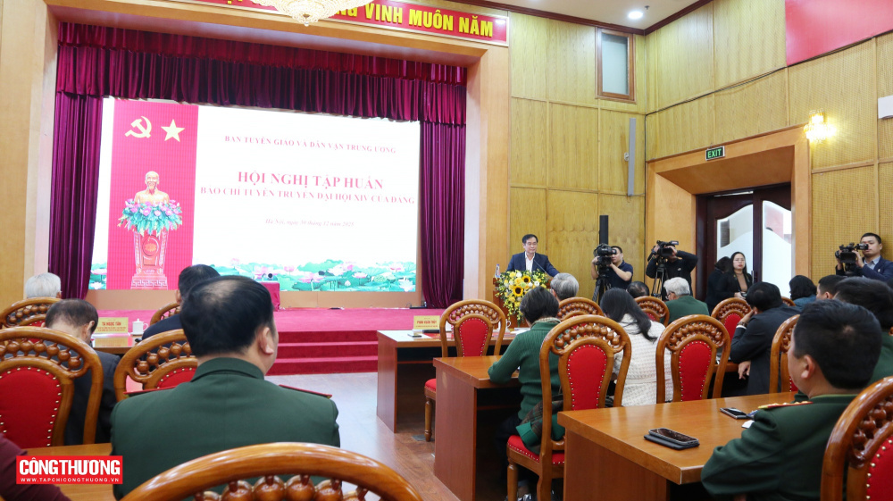 tập huấn báo chí Đại hội XIV của Đảng