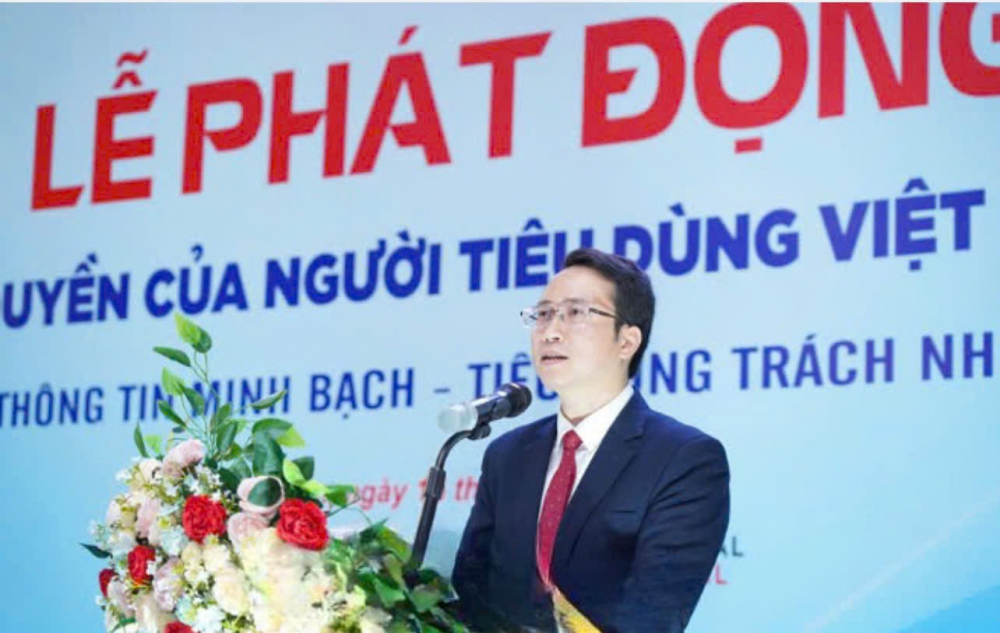 Lãnh đạo Sở Công thương Hà Nam phát biểu tại Lễ phát động