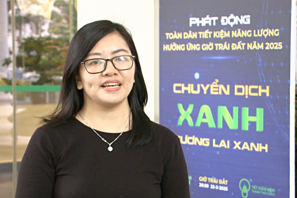 Chị Nguyễn Huyền Trang, đến từ Trung tâm Nghiên cứu phát triển thị trường điện lực và đào tạo