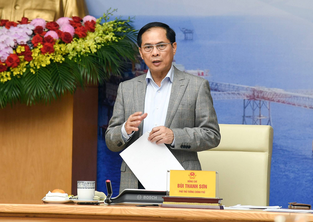 Phó Thủ tướng Bùi Thanh Sơn chủ trì Phiên họp thứ tư của Ban Chỉ đạo Nhà nước các chương trình, công trình, dự án quan trọng quốc gia, trọng điểm ngành năng lượng - Ảnh: VGP/Hải Minh